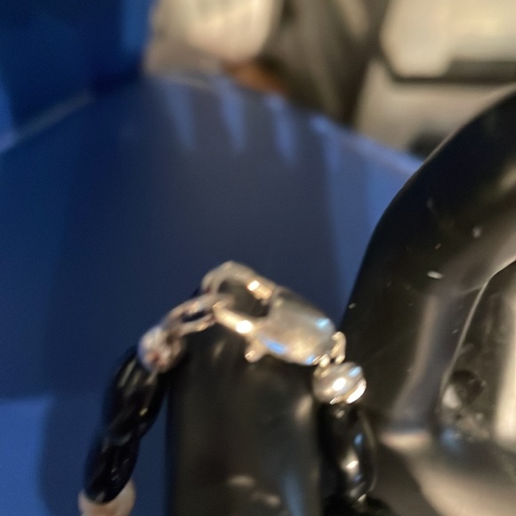 Genuine black onyx beads with pearl like beads no one could tell the difference - Picture 3 of 3